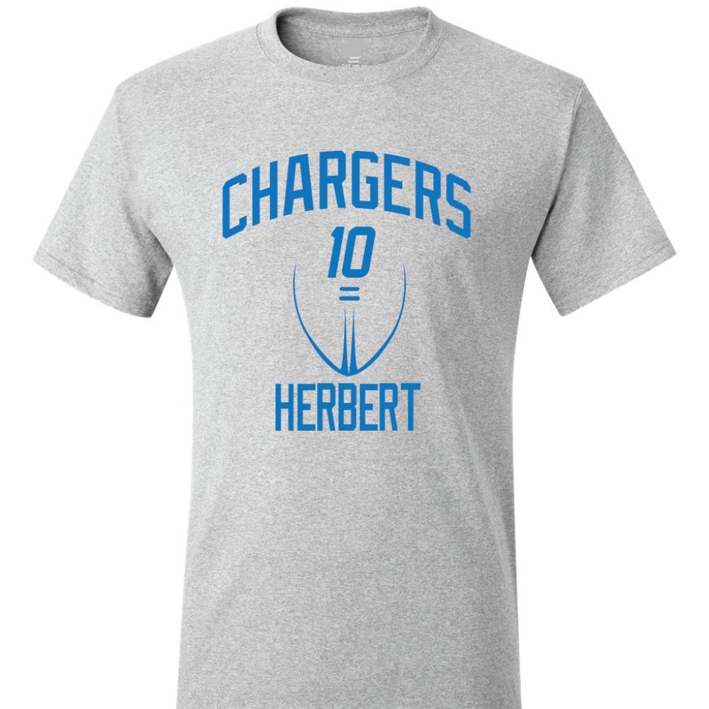 Chargers Justin Herbert Training Camp Jersey Tee